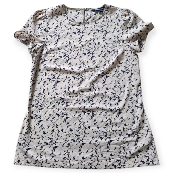 French Connection Women's Navy And Beige Blouse, Size 2 - Picture 2 of 7